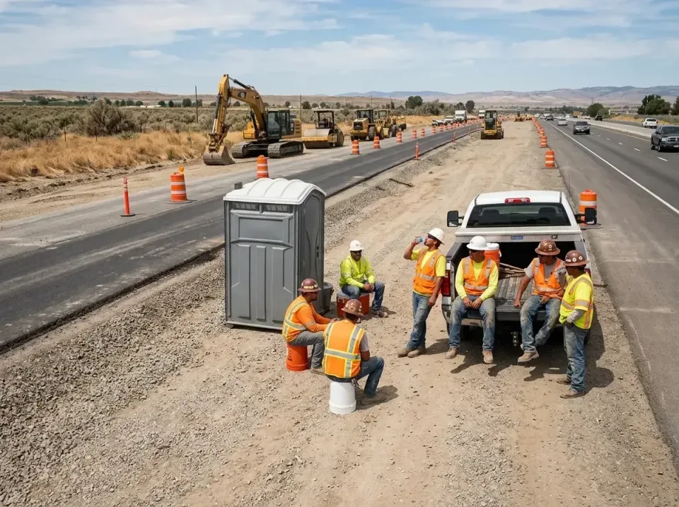 highway-road-construction-crew-007 — frequently asked questions, Porta Potty and Restroom Rentals in Larkspur, CA
